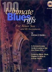 Cover of: 100 Ultimate Blues Riffs for Bb (tenor) Saxophone Book/audio CD