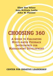 Cover of: Choosing 360 by Ellen Van Velsor