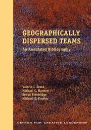 Cover of: Geographically dispersed teams: an annotated bibliography