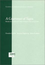 Cover of: A grammar of signs: Bartolo da Sassoferrato's Tract on insignia and coats of arms