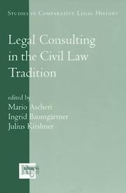 Legal consulting in the civil law tradition cover