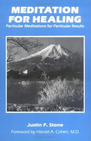 Cover of: Meditation for healing: particular meditations for particular results