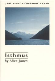 Cover of: Isthmus by Alice Jones