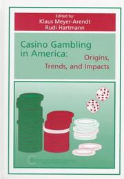Cover of: Casino Gambling in America by 
