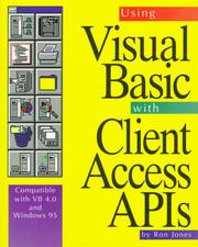 Cover of: Using visual basic with client access APIs