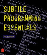 Cover of: Essentials of subfile programming and advanced topics in RPG