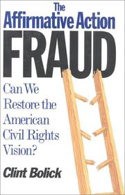 Cover of: The affirmative action fraud: can we restore the American civil rights vision?