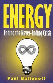 Cover of: Energy | Paul A. Ballonoff