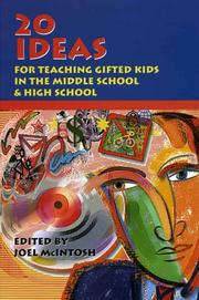Cover of: 20 Ideas For Teaching Gifted Kids in the Middle School & High School | Joel McIntosh