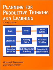 Cover of: Planning for Productive Thinking and Learning