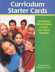 Cover of: Curriculum Starter Cards: Developing Differentiated Lessons for Gifted Students