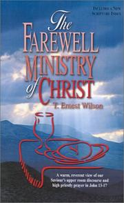 Cover of: The Farewell Ministry of Christ (Devotional Delights)