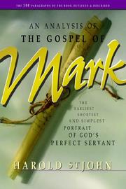 Cover of: An Analysis of the Gospel of Mark