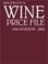 Cover of: Wine Price File