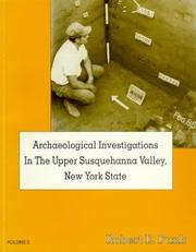 Cover of: Archaeological Investigations in the Upper Susquehanna Valley, New York State, Volume 2