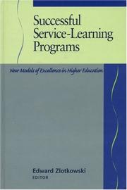 Cover of: Successful service-learning programs: new models of excellence in higher education