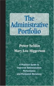 Cover of: The administrative portfolio by Peter Seldin