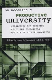 Cover of On becoming a productive university