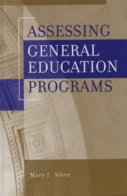 Cover of: Assessing general education programs