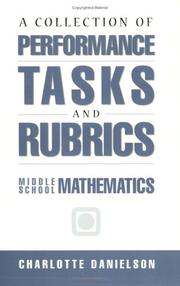 Cover of: A collection of performance tasks and rubrics: middle school mathematics