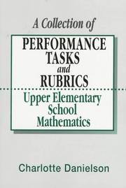 Cover of: A collection of performance tasks and rubrics: upper elementary school mathematics