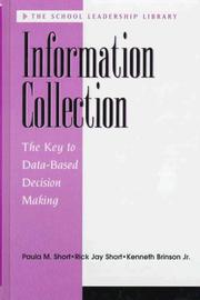 Cover of: Information collection: the key to data-based decision making