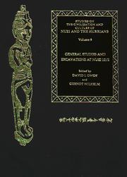 Cover of: General studies and excavations at Nuzi 10/2