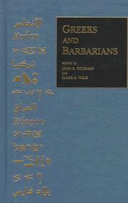 Cover of: Greeks and Barbarians: Essays on the Interactions Between Greeks and Non-Greeks in Antiquity and the Consequences for Eurocentrism (Occasional Publications ... Studies & Program of Jewish Stds), No 4)