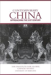 Cover of: Contemporary China: Approaching the 21st Century, 26th Annual Sino-American Conference June, 1997 University of Maryland (Studies in Global Chinese Affairs, 2)