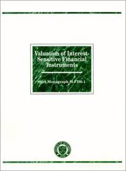 Cover of: Valuation of Interest-Sensitive Financial Instruments: SOA Monograph M-FI96-1