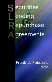 Cover of: Securities Lending and Repurchase Agreements