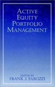 Cover of: Active Equity Portfolio Management