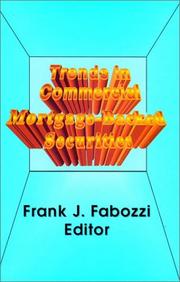 Cover of: Trends in Commercial Mortgage-Backed Securities by Frank J. Fabozzi