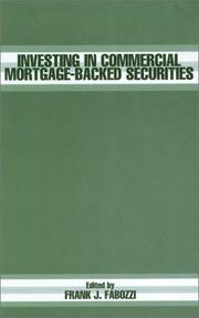 Cover of: Investing In Commercial Mortgage-Backed Securities by Frank J. Fabozzi