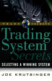 Trading Systems Secrets (Trade Secrets Ser) by Joe Krutsinger