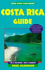 Cover of: Open Road's Costa Rica Guide