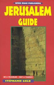 Cover of: Jerusalem Guide (Open Road's Jerusalem Guide)