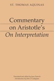 Commentary on Aristotle's On Interpretation by Thomas Aquinas