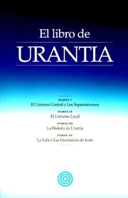 Cover of: El libro de Urantia