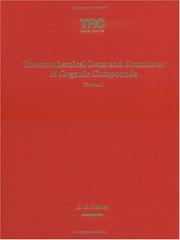 Cover of: Thermochemical Data and Structures of Organic Compounds (Trc Data Series)