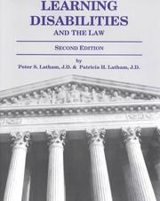 Learning disabilities and the law by Peter S. Latham