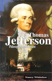 Cover of: Thomas Jefferson by Nancy Whitelaw