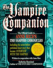 Cover of: The vampire companion by Katherine M. Ramsland