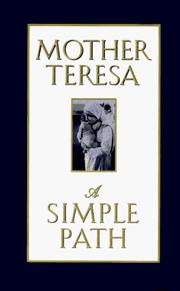 Cover of: A simple path by Saint Mother Teresa