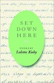 Cover of: Set Down Here