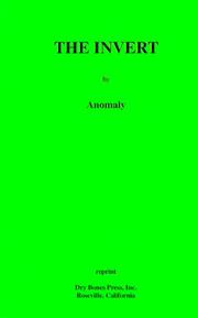 The Invert and His Social Adjustment by Anomaly (pseud.)