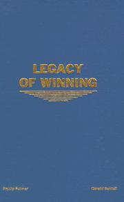 Cover of: Legacy of Winning by Phillip Fulmer, Gerald D. Sentell