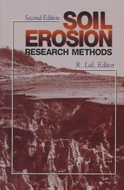 Soil erosion research methods by R. Lal