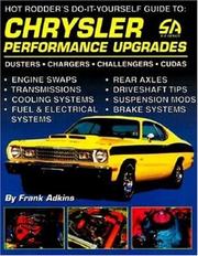 Cover of: Chrysler Performance Upgrades (S-a Design) by Frank Adkins