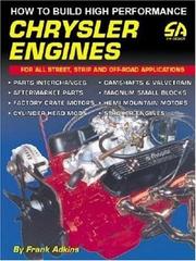 Cover of: How to Build High Performance Chrysler Engines (S-A Design)